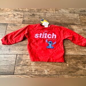 Zara Stitch Red Kids Long Sleeve Shirt